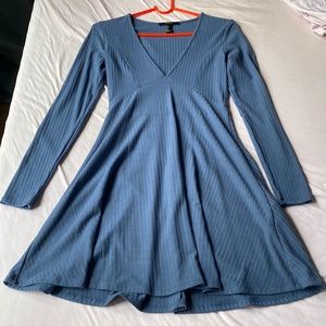 Blue skater dress